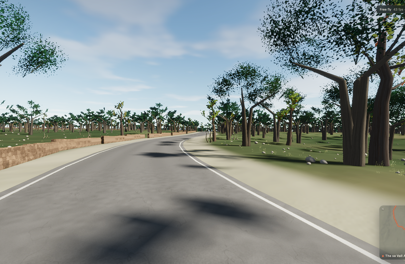 In-game preview of Artà to Capdepera