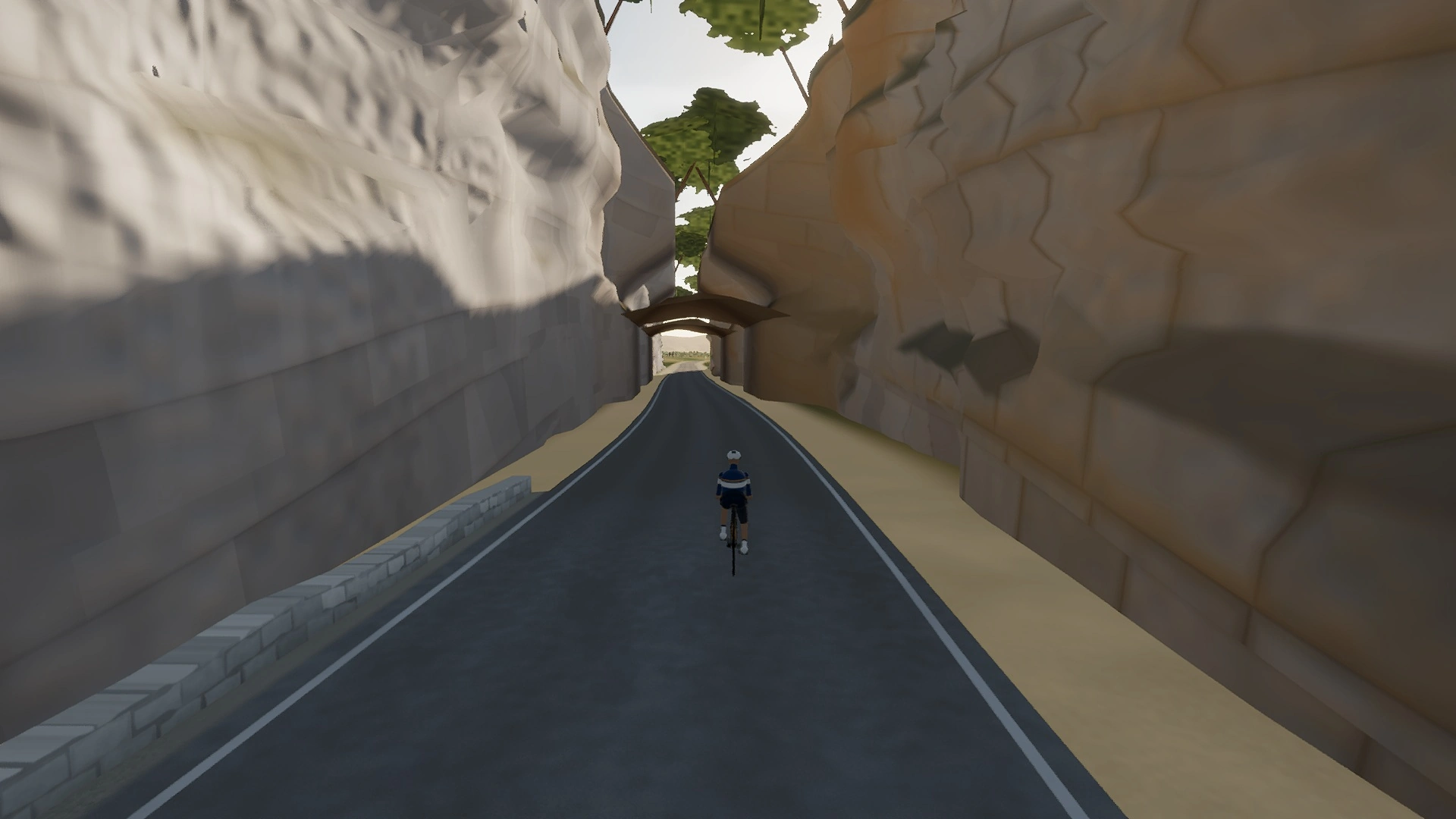 In-game view captured on Camí de sa Torre, a cycling route in Migjorn & South