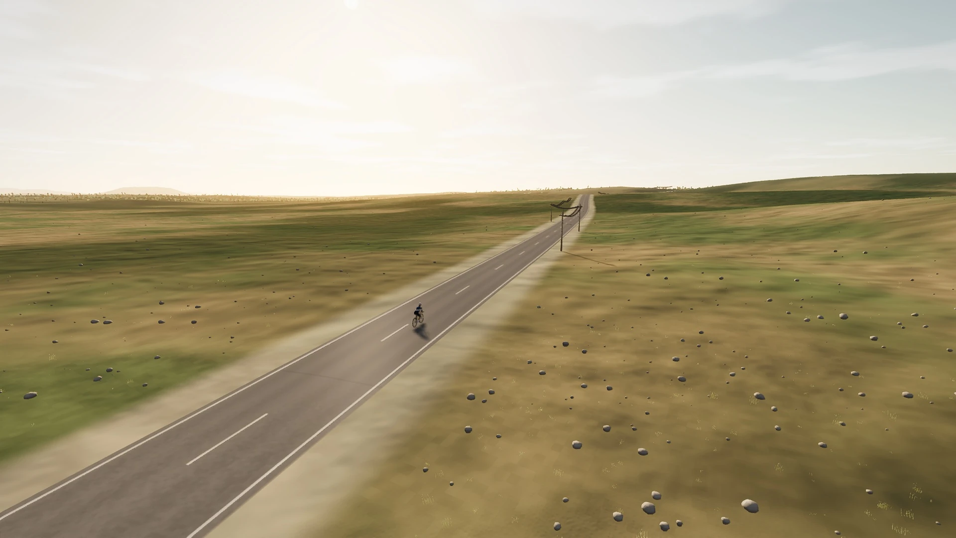 In-game view captured on The Vine Belt, a cycling route in Pla de Mallorca